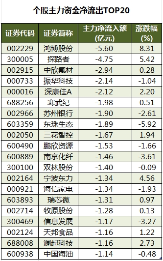 個(gè)股主力資金凈流出TOP20.png