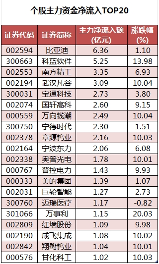 個(gè)股主力資金凈流入TOP20.png