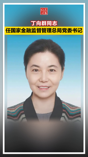 丁向群同志任国家金融监督管理总局党委书记