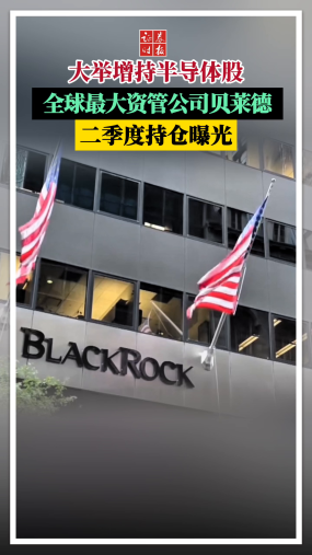 大举增持半导体股，全球最大资管公司贝莱德二季度持仓曝光
