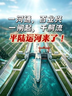 一河通，百业兴；一闸起，千舸流。平陆运河来了！