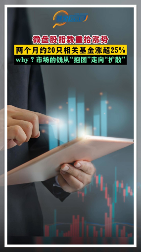 微盘股指数重拾涨势 两个月约20只相关基金涨超25% why？市场的钱从“抱团”走向“扩散”